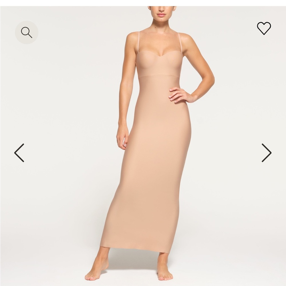 Skims UNDERWIRE LONG DRESS clay nwt XL